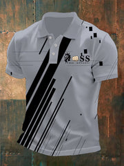 Herren Vintage Schriftzug lässig -Shirt