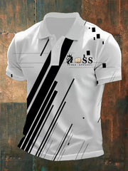 Herren Vintage Schriftzug lässig -Shirt