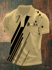 Herren Vintage Schriftzug lässig -Shirt