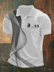 Herren Vintage Schriftzug lässig -Shirt
