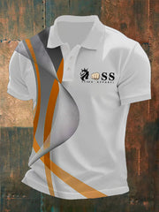 Herren Vintage Schriftzug lässig -Shirt