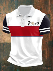 Herren Vintage Schriftzug lässig -Shirt