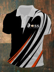 Herren Vintage Schriftzug lässig -Shirt