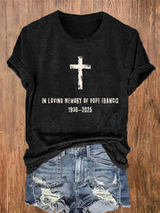 De las mujeres en memoria cariñosa de PF 1936-2025 impresión de manga corta cuello redondo camiseta de algodón