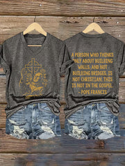Camiseta de mujer Thank You Father Printed