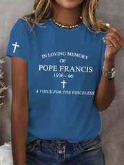 Camiseta con estampado Deely Missed Pope Francis para mujer