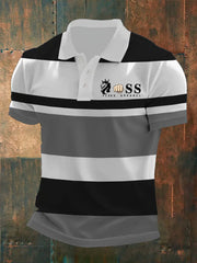 Herren Vintage Schriftzug lässig -Shirt
