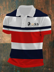 Herren Vintage Schriftzug lässig -Shirt