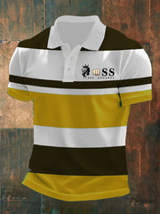 Herren Vintage Schriftzug lässig -Shirt
