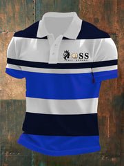 Herren Vintage Schriftzug lässig -Shirt