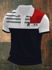 Herren Vintage Schriftzug lässig -Shirt