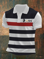 Herren Vintage Schriftzug lässig -Shirt
