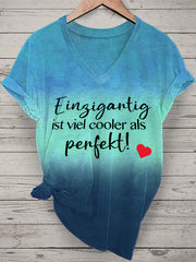 Damen Einzigtig Ist Viel Cooler Als Perfektes Kurzarm-T-Shirt