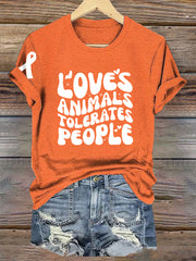 Tierfreundliches T-Shirt für Frauen