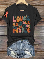 Tierfreundliches T-Shirt für Frauen