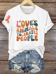 Tierfreundliches T-Shirt für Frauen
