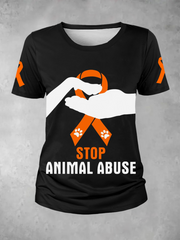 Frauen stoppen Tier missbrauch T-Shirt