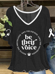 Frauen Tierschutz lose T-Shirt