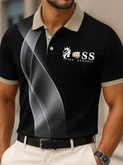 Herren Vintage Schriftzug lässig -Shirt