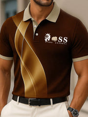 Herren Vintage Schriftzug lässig -Shirt