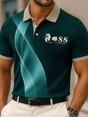 Herren Vintage Schriftzug lässig -Shirt