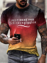 Deutschland bedrucktes Kurzarm-T-Shirt für Männer