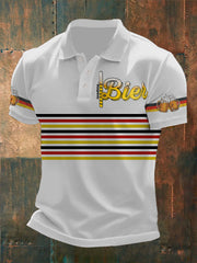 Men's German Oktoberfest Print Short Sleeve  Shirt