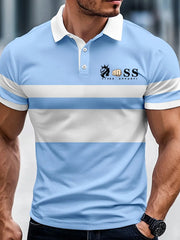 Herren Vintage Schriftzug lässig -Shirt