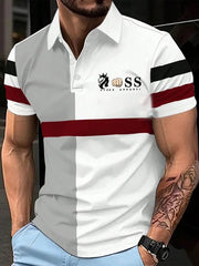 Herren Vintage Schriftzug lässig -Shirt