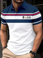 Herren Vintage Schriftzug lässig -Shirt