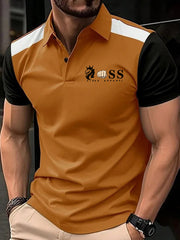 Herren Vintage Schriftzug lässig -Shirt