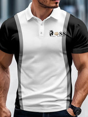Herren Vintage Schriftzug lässig -Shirt