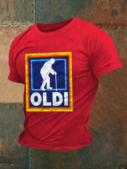 Kurzarm-T-Shirt für Herren OLDI bedruckt