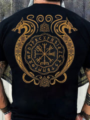 Herren Vinking Norwegisch Skandi navis ches Island Runen Norwegen Bedrucktes T-Shirt