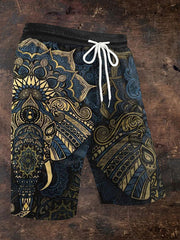 Herren-Shorts mit Viking-Print