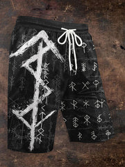 Herren-Shorts mit Viking-Print