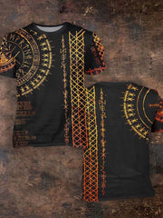 Herren Viking bedrucktes Kurzarm-T-Shirt
