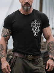 Herren Retro Es gibt Wikingers tahl in meinem Blut im nordischen Stil Casual T-Shirt